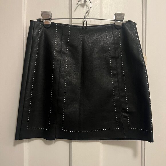 Altar'd State faux leather black mini skirt size small - Picture 2 of 6